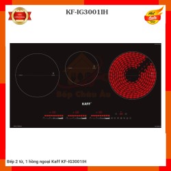 Bếp 2 từ, 1 hồng ngoại Kaff KF-IG3001IH