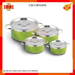 Bộ nồi từ 4 chiếc Inox Chefs CH-CW4304