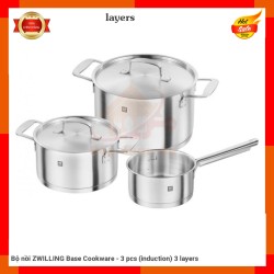 Bộ nồi ZWILLING Base Cookware - 3 pcs (induction) 3 layers