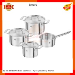 Bộ nồi ZWILLING Base Cookware - 4 pcs (induction) 3 layers