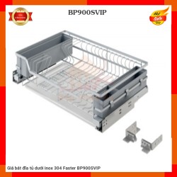 Giá bát đĩa tủ dưới inox 304 Faster BP900SVIP