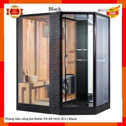 Phòng tắm xông hơi Nofer VS-89103S (R/L) Black
